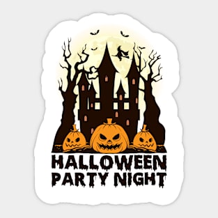 Halloween party night Sticker
